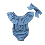 Baby Girls Ruffle Sleeveless Bodysuit