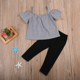 Baby Girls Short Sleeved Long Pants Clothes