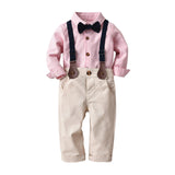 Bowtie Long Sleeve Shirt and Pants Sets