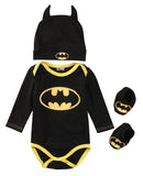 Baby Boys Batman Rompers Clothes Set