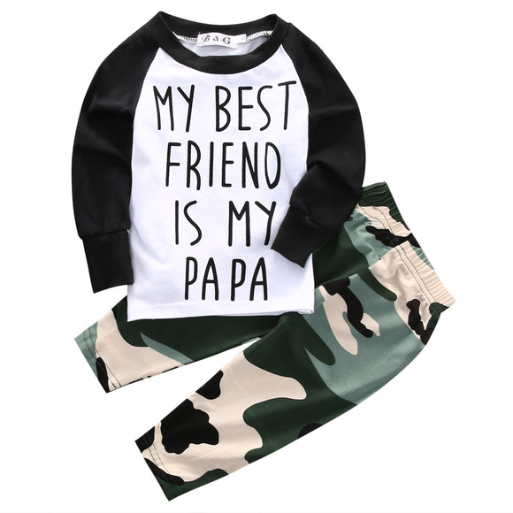 Baby Boys Clothes Camouflage Sets